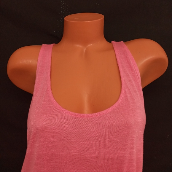 1X Sexy Ambiance apparel pink open back blended sleeveless top - Picture 6 of 9